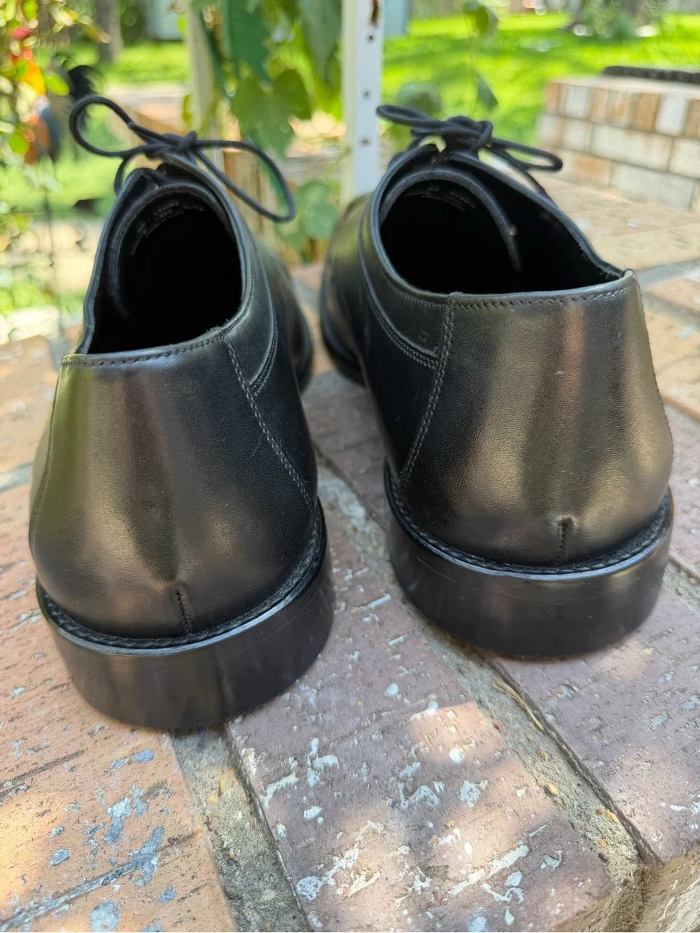 Johnston & Murphy Men's Black Cap-Toe Derby Dress Shoes Size 14M Excellent *